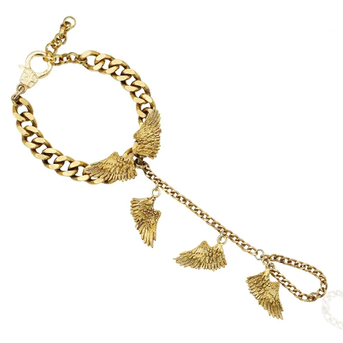 Bayemeyc - Feather Gold Plated Bracelet