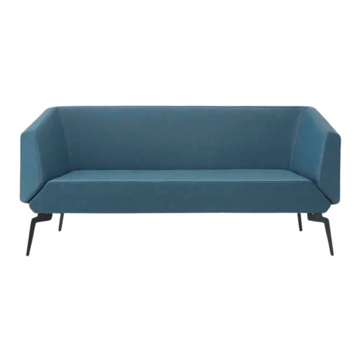 Bekaliving - Allegro Metal Leg Leather Triple Sofa