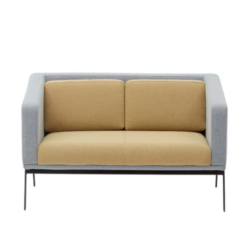 Bekaliving - Vixon Metal Leg Yellow Double Sofa