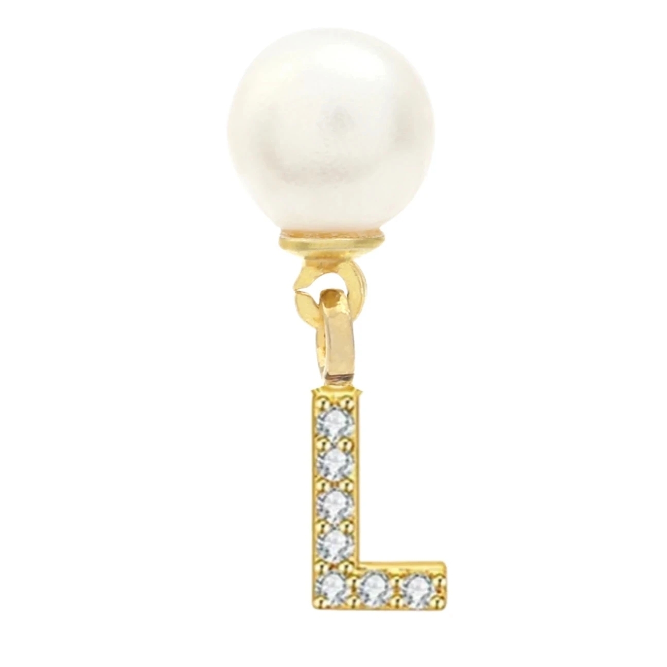 Initial Earrings L