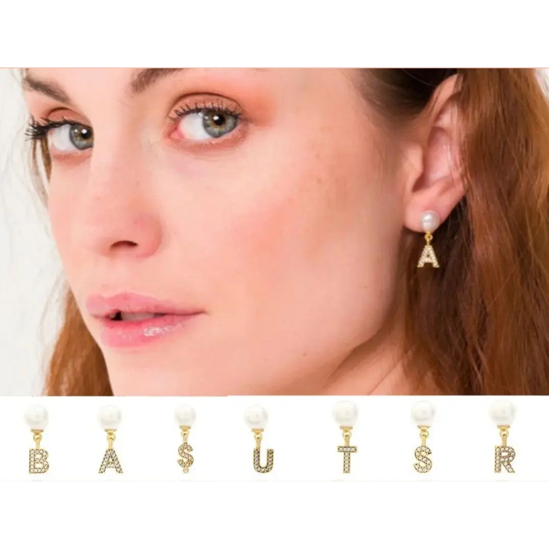 Initial Earrings N