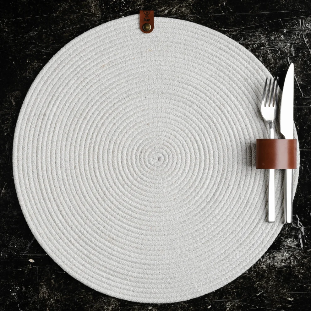 Joyso - Cotton Rope Handmade Set Of 2 Placemats - Il