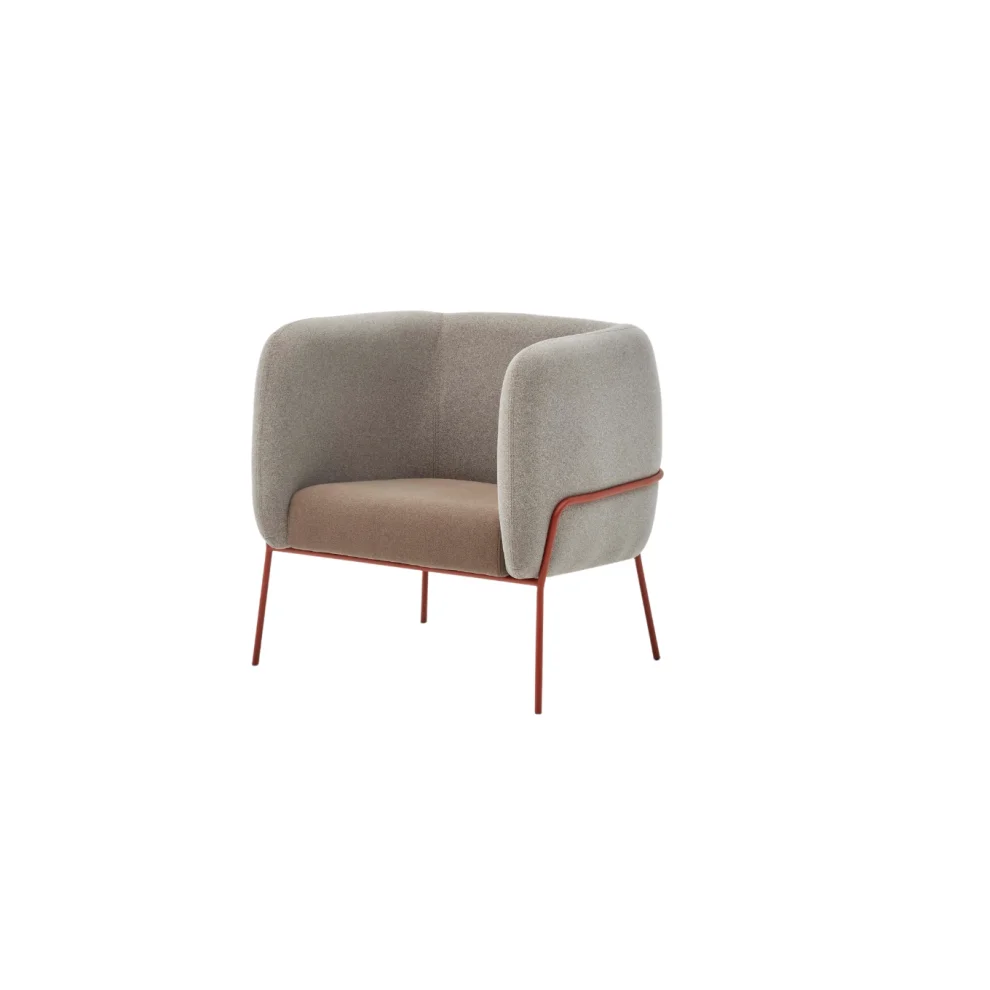 Bekaliving - Lucia Rose Metal Leg Armchair