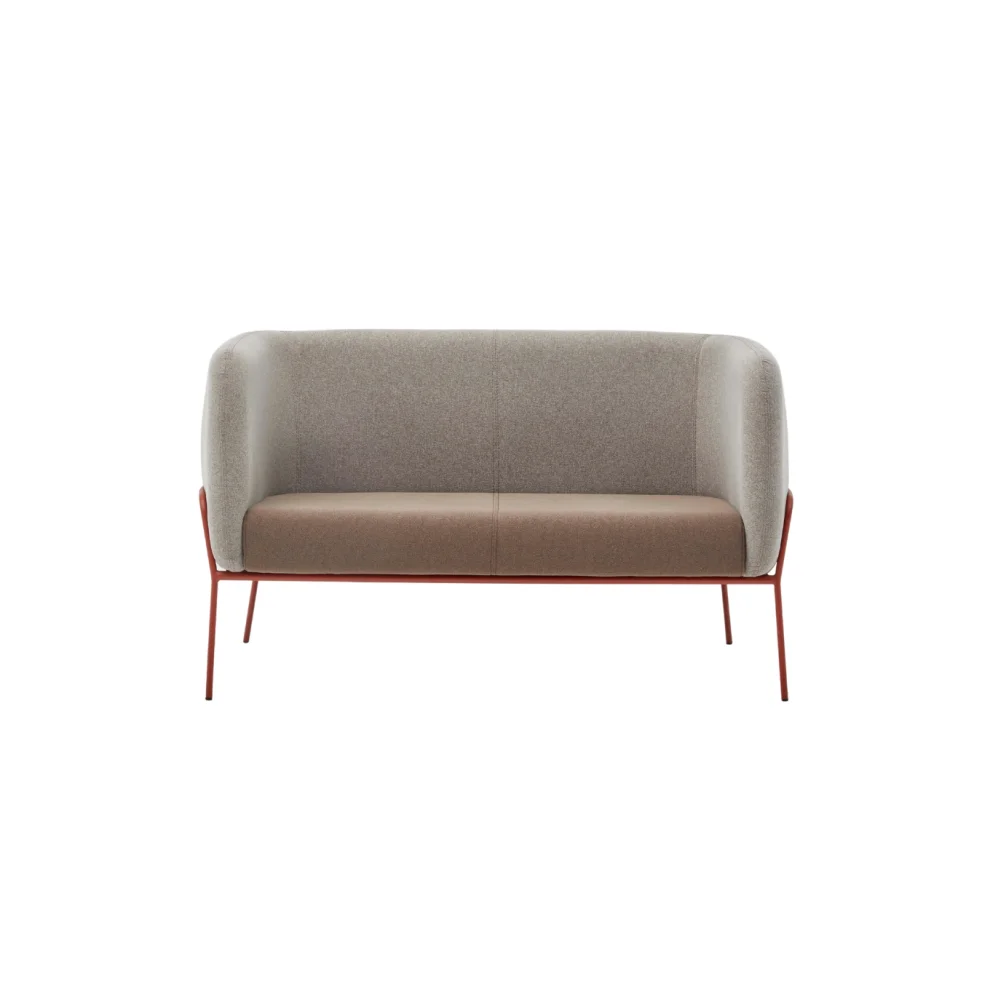 Bekaliving - Lucia Rose Double Sofa With Metal Legs