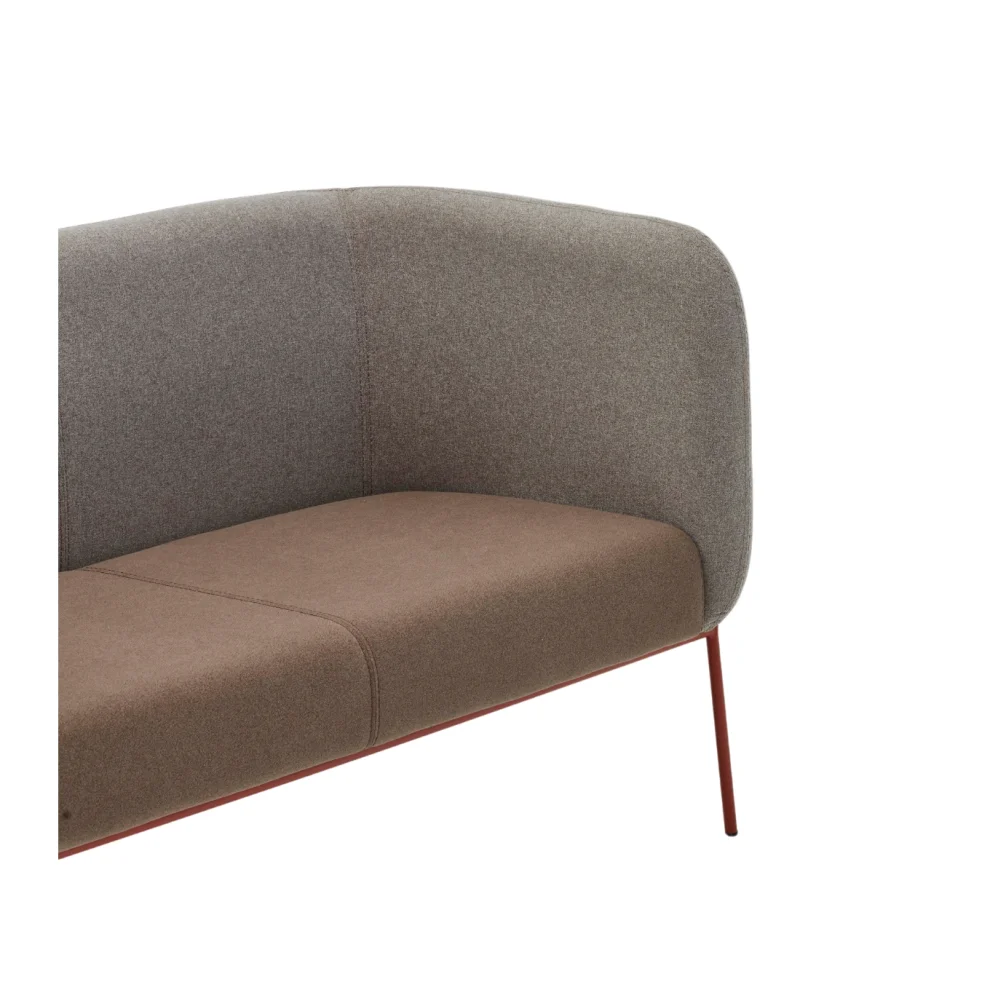 Bekaliving - Lucia Rose Double Sofa With Metal Legs