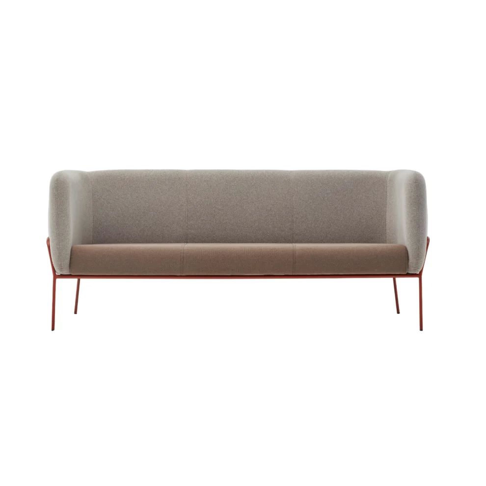 Bekaliving - Lucia Rose Metal Leg Triple Sofa