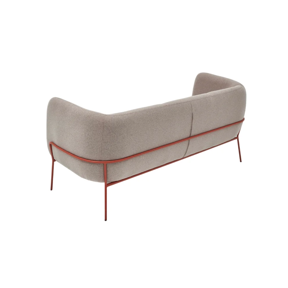 Bekaliving - Lucia Rose Metal Leg Triple Sofa