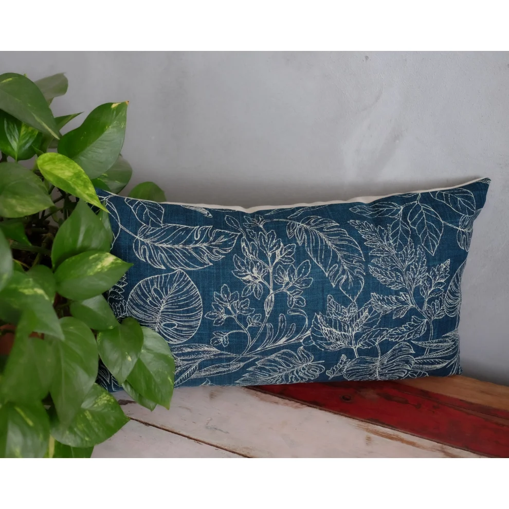 Miliva Home - Dark Forest Tropical Throw Pillow Cover