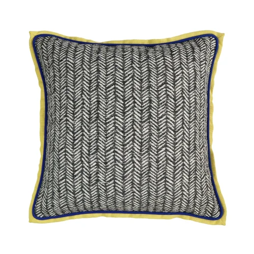 Boom Bastık - Herringbone Patterned Decorative Pillow