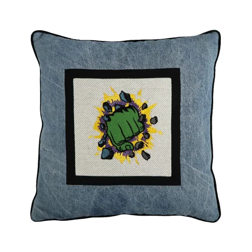 Boom Bastık - Pattern Embroidered Decorative Pillow