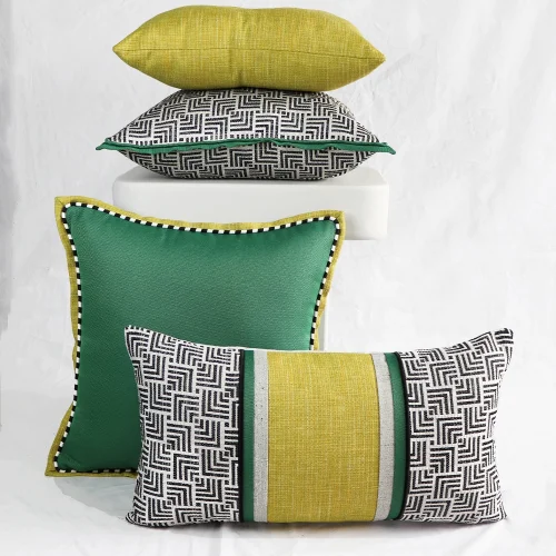 Boom Bastık - Patterned Rectangular Pillow