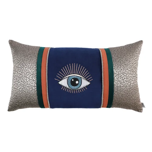 Boom Bastık - Eye Embroidered Rectangular Pillow