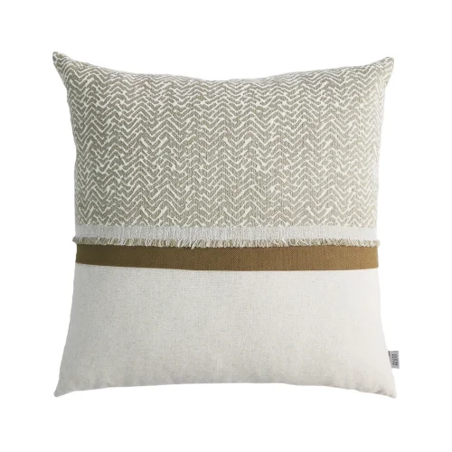 Boom Bastık - Linen Textured Decorative Pillow