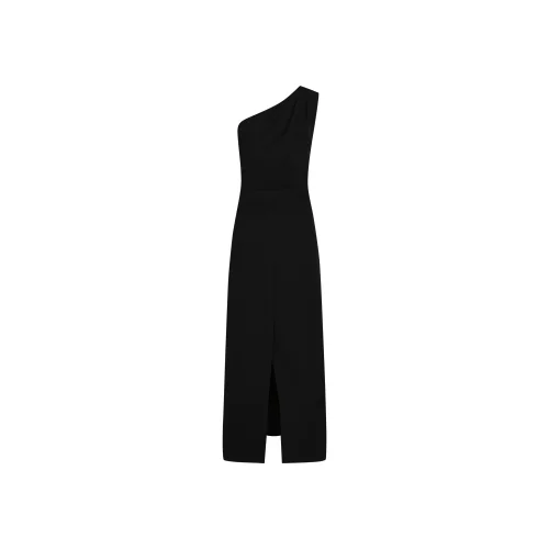 Kalipso - Amaryllis Draped Asymmetric Linen Dress