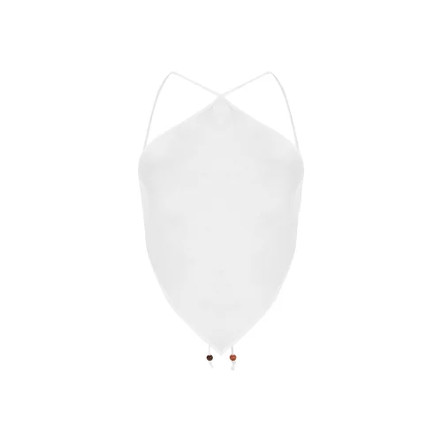 Kalipso - Nymphaea Open Back Linen Crop Top