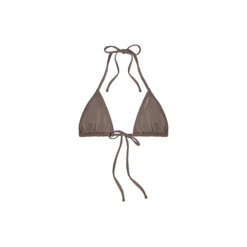 Paume - Beau Micro Triangle Bikini Top In Soil