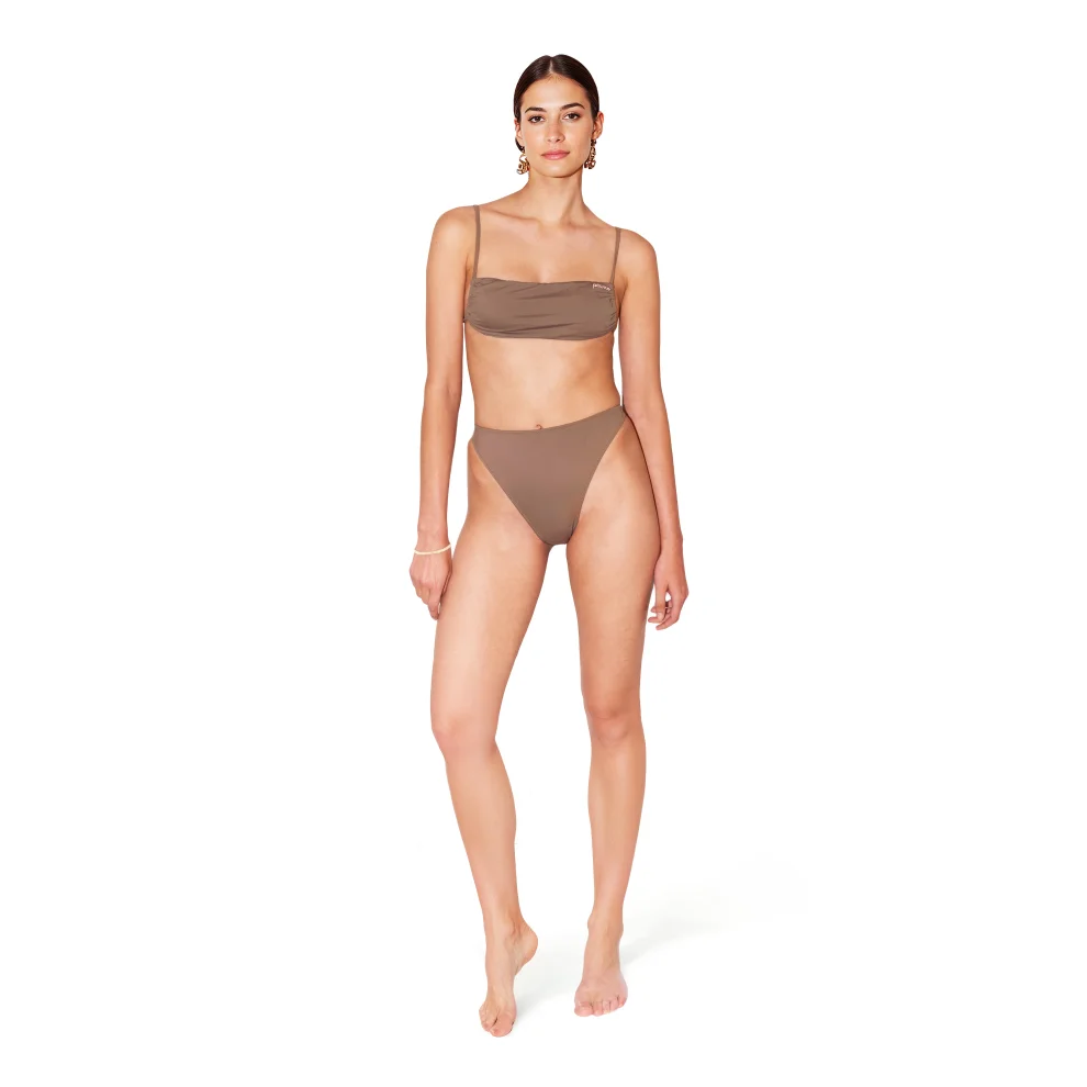 Paume - Ily Bandeau Bikini Üstü Soil