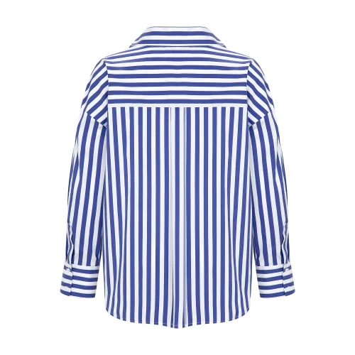 Amour et Naturel - Thick Stripe Oversize Shirt