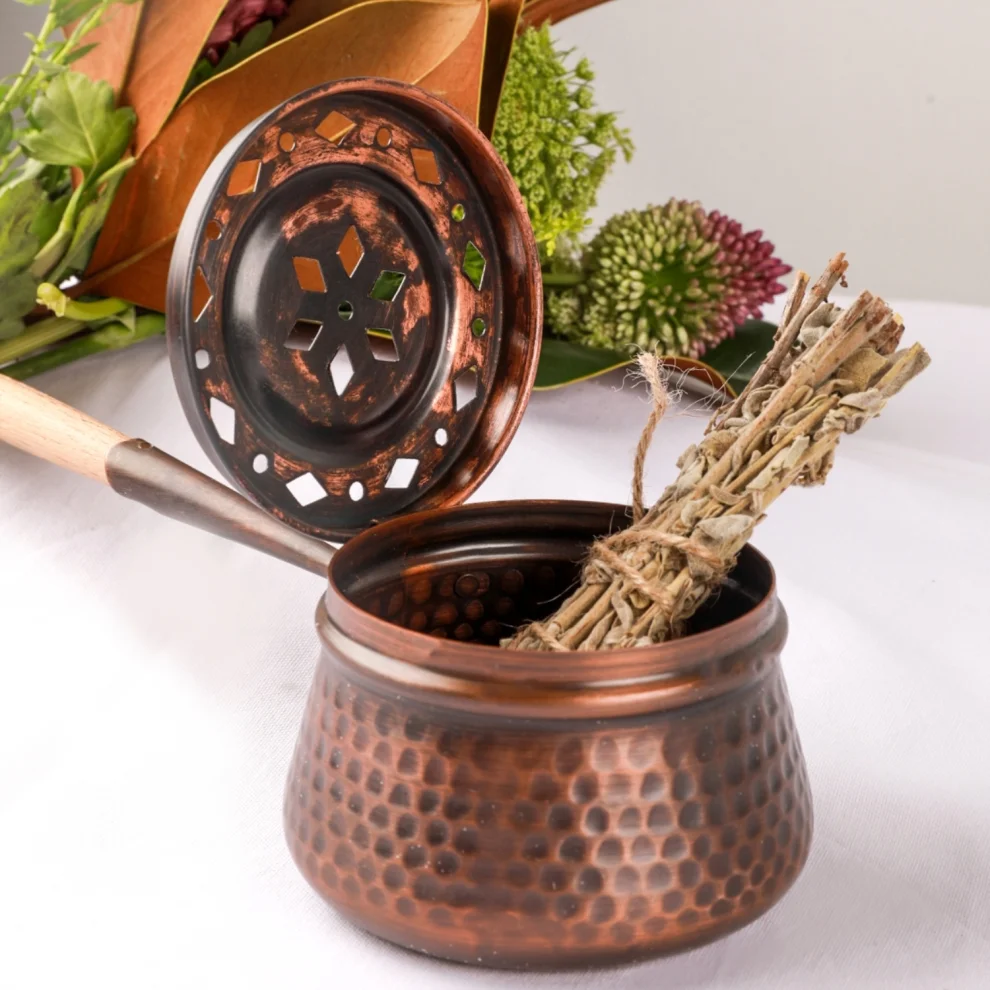 Gaia's Store - Copper Incense Burner