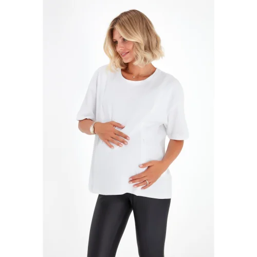 Accouchee - Anytime Anywhere Side Zip Maternity/nursing Tshirt