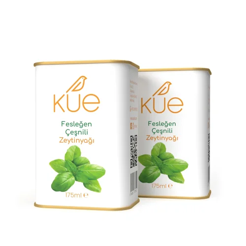 Kue Olive Oil - Basil Infused Olive Oil Early Harvest, Cold Pressed, Extra Virgin 175 Ml