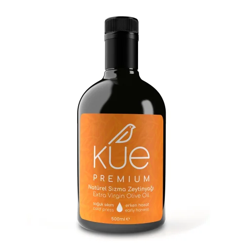 Kue Olive Oil - Premium Seri Erken Hasat Soğuk Sıkım Natürel Sızma Zeytinyağı 500 Ml