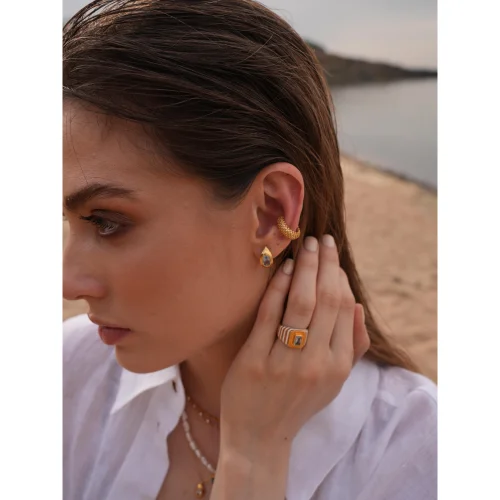 Linya Jewellery - Lina Drop Stone Earrings