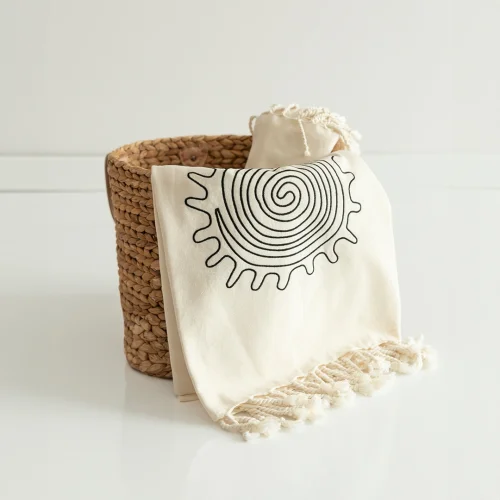 Lofuta - Two Cycles Embroidered Turkish Towel