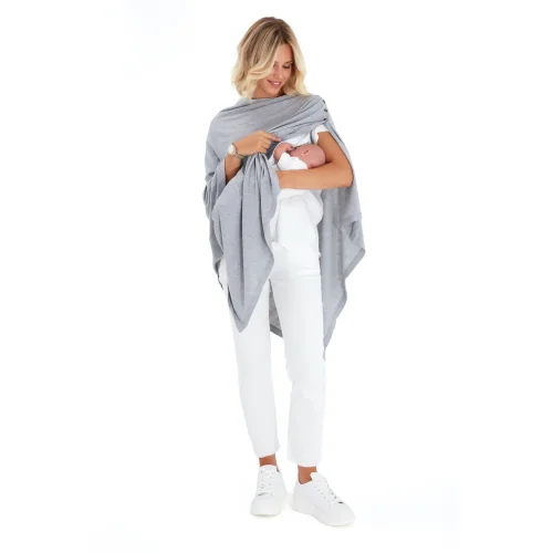 Accouchee - 4 In 1 Multipurpose Supreme Cotton Cape As Maternity/nursing Shawl