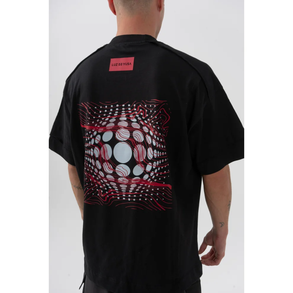 Luz de Yusa - Back Printed Dirty Stitched T-shirt