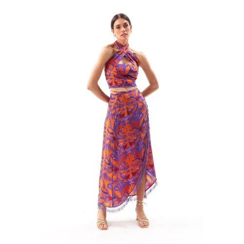 Movom	 - Mauve Sarong Skirt