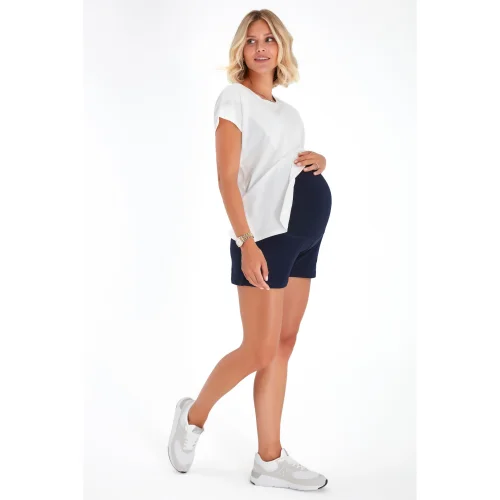 Accouchee - Super Soft Foldover Waistband Maternity Shorts