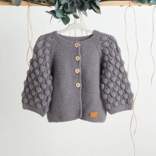 Meeno Baby - Cardigan With Pom-poms