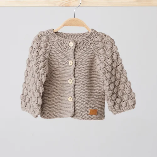 Meeno Baby - Cardigan With Pom-poms