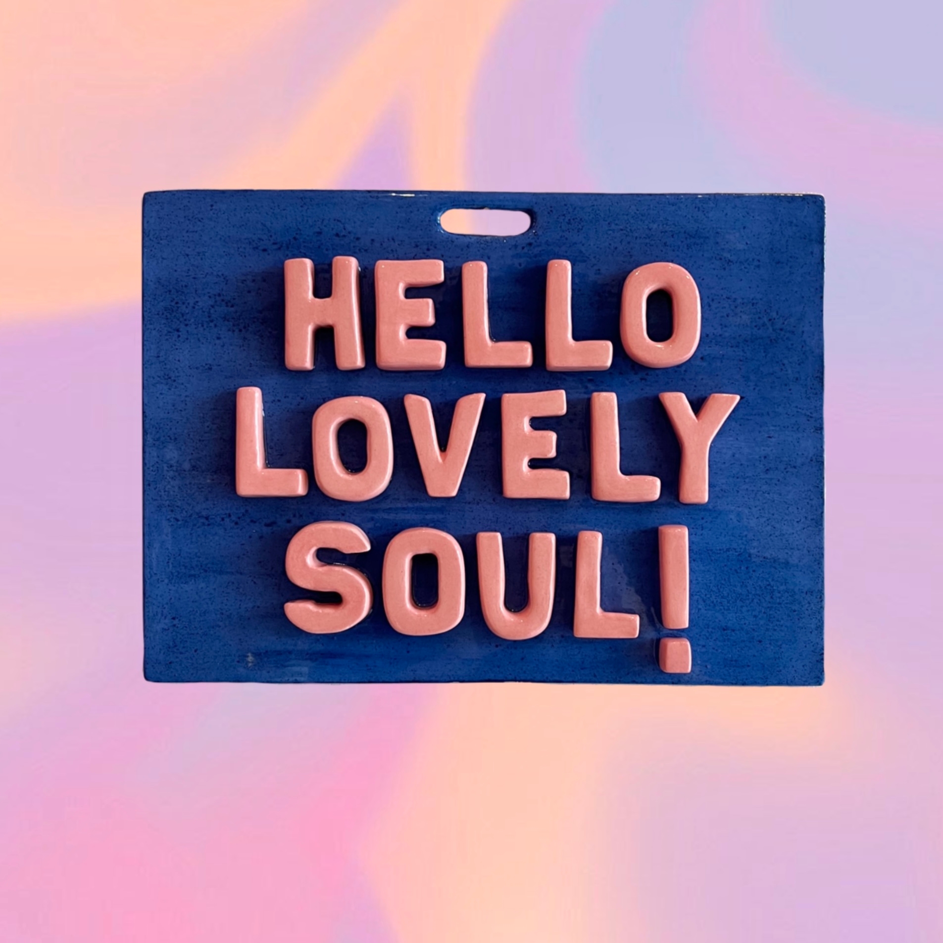 Hello Lovely Soul Signboard