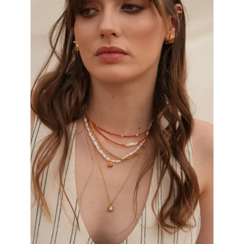 Linya Jewellery - Mira Coral Bulk Necklace