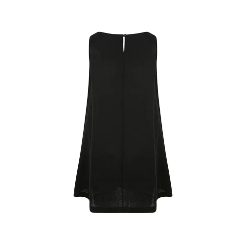 S.Simple - Casual Grace Linen Dress Kolsuz %100 Keten Elbise