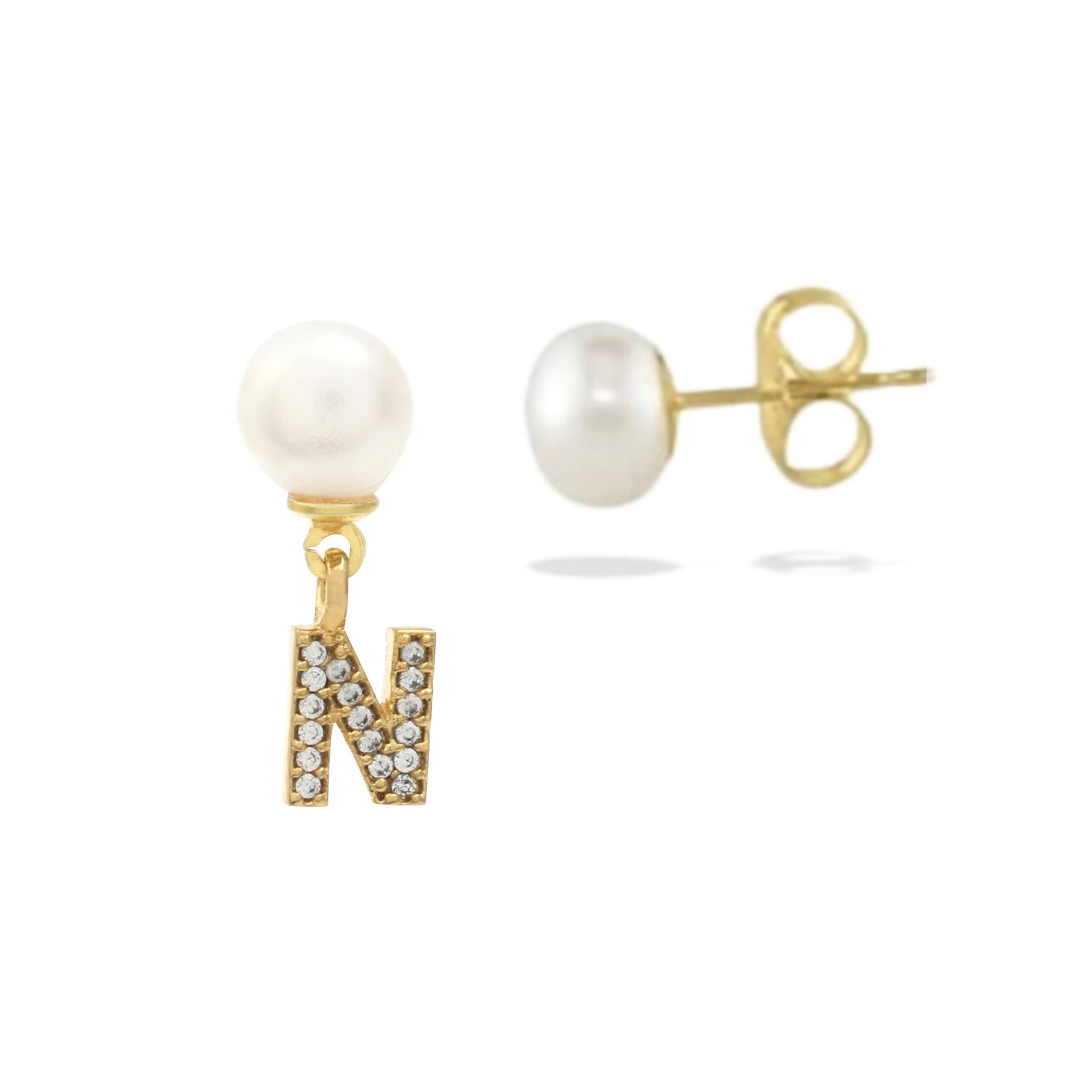 Initial Twin Earrings N