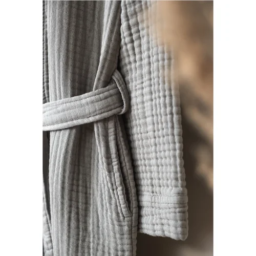 Denizli Concept - Unisex Kimono Muslin Bathrobe + Towel Set