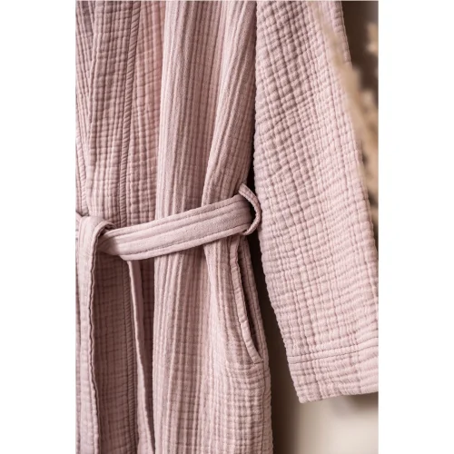 Denizli Concept - Unisex Kimono Muslin Bathrobe + Towel Set