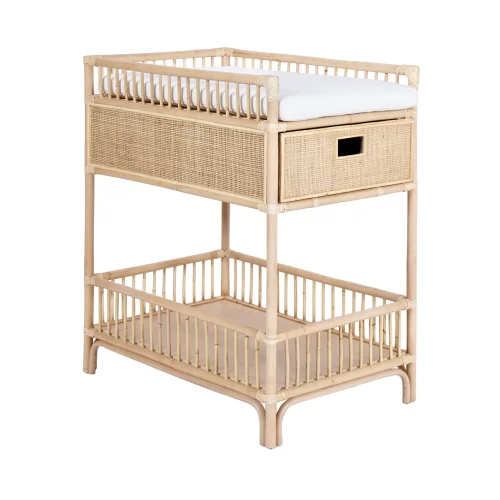 Go&Co Concept - Rattan Baby Changing Table