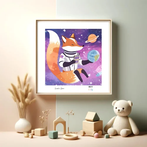Muff Kids - I Need A Space No:2 Art Print Kids Room Poster