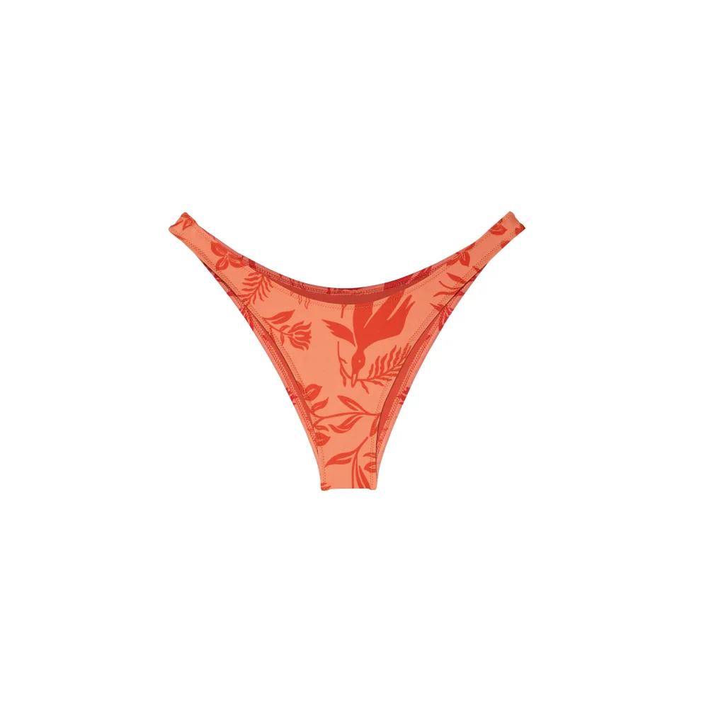 Paume - Ily Bikini Bottom In Orange Sunset