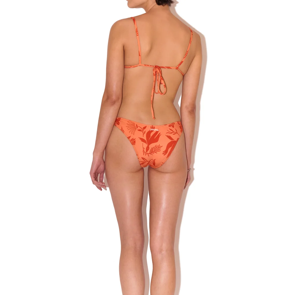 Paume - Ily Bikini Bottom In Orange Sunset