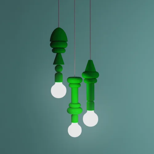 Sodd Design - Turn Shade Ceiling Lighting 3-piece Round Array