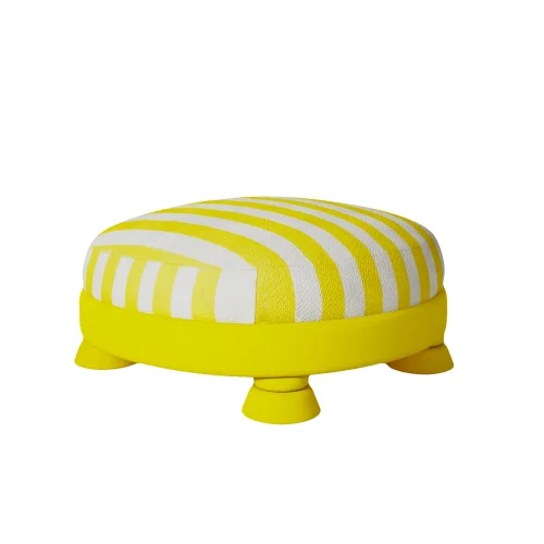 Sodd Design - Mellow Striped Fabric Pouf