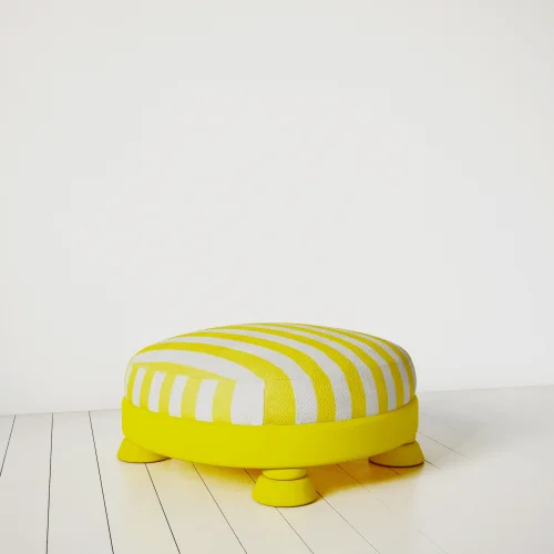 Sodd Design - Mellow Striped Fabric Pouf