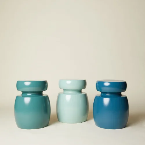 Edizione Living - Pietra Porcelain Stool/side Table