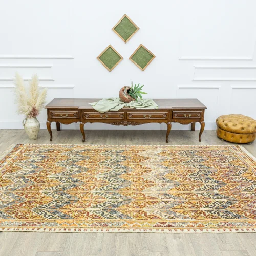 Soho Antiq - Glenn Geometric Patterned Cicim Rug 173x325 Cm