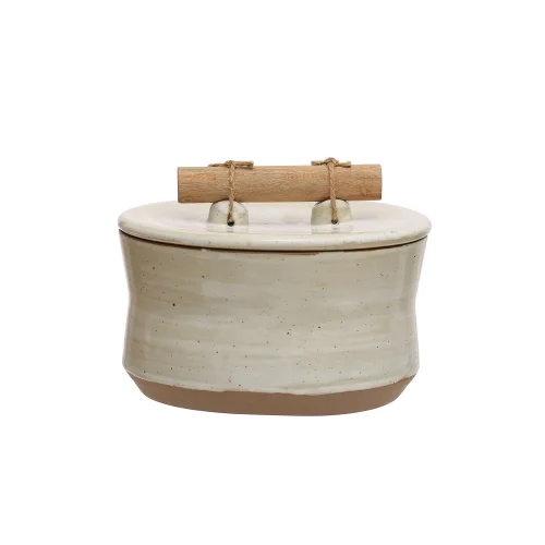 Warm Design	 - Jar With Wooden Handle